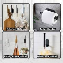 2 Packs Adhesive Curtain Holdbacks Curtain Tie Backs Curtain Holdbacks No Drill Curtain Pull Backs Adhesive Curtain Hooks Curtain Holders For Drapes - Multicolor - View 7