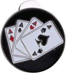 EstiloRiToEasysports Clip De Gorra De, Clip De Visera De Sombrero MagnéTico De Metal, Marcador De Pelota, MúLtiples Patrones, Moda Y Maravilloso Y Delicado Para Golfistas(13 * 6 *VersióN Mejorada - 1 - Ver 2