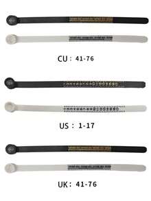 1pc Ring Sizer With Magnifier, Plastic Ring Gauge Measurer, Ring Size Selector, Specifications: CU/US/UK - Multicolor - View 6