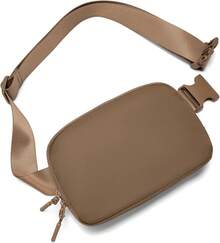 Bolsa de Cintura, Riñonera, Bolsos Cruzados para Mujeres, Cierre de Cremallera Bidireccional, Paquetes de Cintura de Moda con Correa Ajustable, Regalos para Chicas Adolescentes, Regalos de Cosas de Moda para Mujeres y Chicas Adolescentes (Verde) - Marrón oscuro - Ver 12