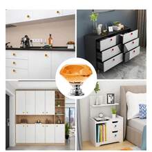 10pcs Diamond-Shaped Amber Crystal Glass Knobs, Dresser Knobs, Cabinet Drawer Pulls, Kitchen Cabinet/Wardrobe Door Handles, Furniture Hardware Accessories - Amber - View 8