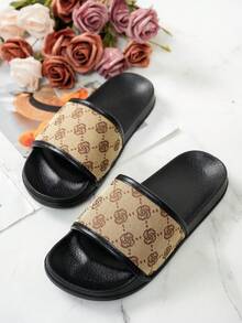Women's Slip-On Sandals, Strap , Vacation Style, Fashion Versatile, Suitable For Indoor And Outdoor Wear - Mocha Brown - View 1