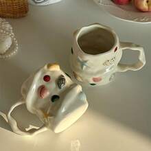 Handmade Ceramic Mug With 3D Shell Design - Ocean-Themed Underglaze Coffee Cup, Reusable & Hand Wash Only, Perfect For Tea, Coffee, Or Creative Gifts, Ideal For Christmas & Halloween, Coffee Bar Accessories - Multicolor - View 8