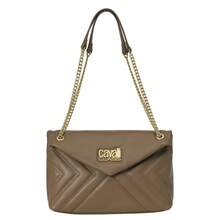 Cavalli Class Sac bandoulière femme avec bandoulière chaîne CCHB0196 Sacs à main pour femmes Sacs à main pour femmes Portefeuilles pour femmes - Taupe - Voir 1