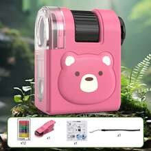 便携式显微镜,儿童户外探险,中小学生迷你显微镜,科学实验益智玩具(带紫外线) - 彩色 - 查看 16