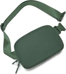 Bolsa de Cintura, Riñonera, Bolsos Cruzados para Mujeres, Cierre de Cremallera Bidireccional, Paquetes de Cintura de Moda con Correa Ajustable, Regalos para Chicas Adolescentes, Regalos de Cosas de Moda para Mujeres y Chicas Adolescentes (Verde) - Marrón oscuro - Ver 8