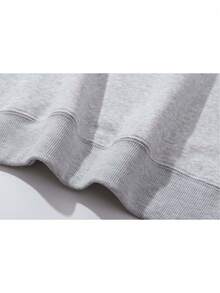 2025 New Women's Sweatshirt Double-Sided Fourth Wing Sweatshirt - Long Sleeve, Knitted Fabric, Relaxed Fit, Full Size, Fashion Graphic Print, Perfect For Casual Outings And Daily Wear Loose And Comfortable - 灰色的 - 查看 4