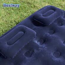 Bestway 67374 80" X 60" X 8.75"/2.03m X 1.52m X 22cm 1Set Double Inflatable Mattress, Inflatable Beds, Inflatable Beds,Camping Mattresses, Rapid Inflatable Mattress, Double Inflatable Mattress With Hand Pump And Two Pillows For Camping - Navy Blue - View 7