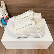 Neue MMY Schuhe Klassischer rutschfester, verschleißfester, leichter Low-Top Skaterschuh für männliche und weibliche Campusliebhaber in Schwarz und Weiß, geeignet für Studenten, Geschenke, Feste, Campus - Weiss - Übersicht 1