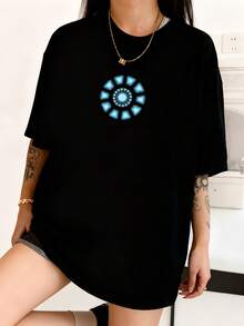 Studios  Tony Stark Arc Reactor Classic T-Shirt - 黑色 - 查看 2