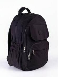 Women's Backpack, Durable, Suitable For School, Work, And Travel, Large Capacity - 黑色 - 查看 2