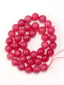 Natural Stone Red Jasper Round Loose Beads For Jewelry Making.4/6/8/10/12mm Stone Beads Perfect For DIY Necklaces,Bracelets,Earrings And Handmade Gifts For Your Loved Ones- Natural Stone Craft Supplies.Valentine's Day Jewelry Materials And Accessories - Multicolor - View 15