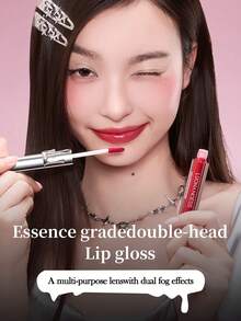 LUONANOESS 二合一唇彩唇膏，镜面妆效，持久不晕染，裸色。多功能双效配方，适合女性和女孩使用。日常使用理想之选，也是馈赠朋友、女友、妻子的绝佳礼物。非常适合旅行、户外活动、假期、圣诞节、生日、毕业典礼、派对和时尚妆容。 - 粉紅果釀 - 查看 5