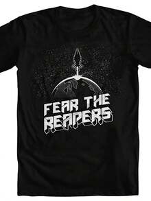 Fear The Reapers Fear The Unknown Space Fan Tee Uni T-Shirt - Black - View 1