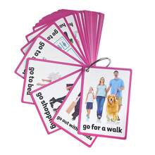Lachilly 44pcs Cards, Including Daily Routine & English Vocabulary Flashcards, Suitable For Children, Toddlers, Kindergarten, Daycare, Homeschool, Ideal For Classroom, Learning Materials And Early English Learning Tools - Multicolor - View 8