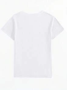 Women Round Neck T Shirt Its A Tea Shirt Cup With Smile Face Print Short Sleeve Casual Summer Wear For Women And Girls Coffee Lover Gift Top - 白色 - 查看 2