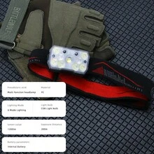 1 قطعة مصباح رأس جديد بمستشعر حركة، شحن سريع من نوع C، ضوء أحمر، مناسب للصيد الليلي والأنشطة الخارجية والحالات الطارئة - متعدد الألوان - مشاهدة 7