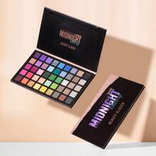 beauty glazed Matte And Pearlescent Eyeshadow Palette, High Pigment Eyeshadow Palette, Glossy Cream Pearlescent Metallic Shimmer Travel Eyeshadow Palette - Multicolor - View 4
