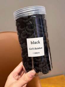 200pcs/Jar Candy Color Elastic Hair Ties, Gentle On Hair, Suitable For Children, Hair Accessories For Daily Use - Multicolor - View 15