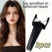 3pcs Octopus Clip Hair Volumizing Clips - Hair Stylist Tools, Natural Fluffy Hair Root Booster Clips, Bangs Styling Clips, Fluffy Styling Tools, Invisible Flat Hair Rescue Device, Unisex, Suitable For Salon, Wedding, Photography, Commute Hair Care Assistant, Create Fluffy Atmosphere, Suitable For Christmas, Halloween, Christmas Eve, Birthday Gifts Hair Accessories ,Hair Styling Kit ,Hair Tool Kit