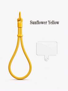 1pc Minimalist Adjustable Short Strap Buckle Lanyard, Phone Lanyard, Water Bottle Holder, Key Chain, Wrist Strap With Pad