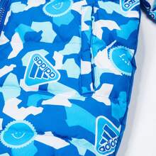 Adidas 男童连帽羽绒服，秋冬季 - 藍色 - 查看 4