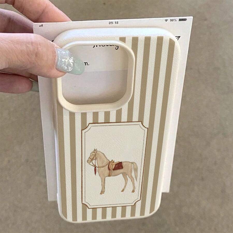 Una funda para teléfono con patrones de rayas retro en melocotón, beige y blanco marfil, una funda de protección creativa personalizada, elegante y sencilla, a prueba de golpes, anti-caída, resistente a las manchas y duradera, adecuada para 17/17 Pro/17 Pro Max/17 Air/ 16/16 Pro/16 Pro Max/16 Plus/ 15/15 Pro Max/15 Pro/15 Plus/ 14/14 Pro/14 Plus/14 Pro Max/ 13/13 Pro/13 Pro Max/12/12 Pro/12 Pro Max/11/11 Pro/11 Pro Max/XR/X/XS/XS Max. Es el regalo de cumpleaños perfecto para novias, novios, esposos, esposas, amigos o para uno mismo, innovador y a la moda, adecuado tanto para hombres como para mujeres.Estilo INS Protege la Personalidad Cubierta Moda Imagen Minimalista Linda Diseño - Concepto de Alta Estética Otoñal Regalo de Cumpleaños Regalo de Festival - Blanco 1668 - Ver 1