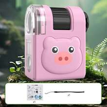 便携式显微镜,儿童户外探险,中小学生迷你显微镜,科学实验益智玩具(带紫外线) - 彩色 - 查看 18