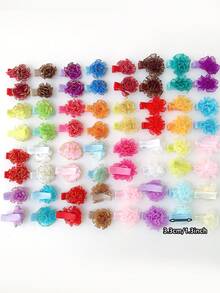 32pcs Colorful Cute Hair Clips, Fabric Covered Small Hair Clips For Bangs