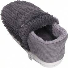 Zapatillas con Calefacción USB para Hombres y Mujeres, Calentadores de Pies de Invierno de Felpa con Control de Temperatura de 5 Niveles, Comodidad Interior y Exterior Lavable (1) - Gris - Ver 9