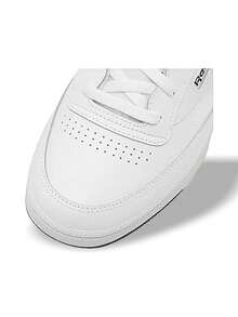 Reebok Giày thể thao nam Club C 85, thấm hút mồ hôi, thoáng khí, chống nắng, nhẹ, co giãn tốt, thích hợp cho mùa xuân, trang trí đẹp mắt, logo đa năng, màu trơn, dễ giặt, nhanh khô, phù hợp đi học, chạy bộ, yoga, hoạt động ngoài trời, màu trắng 100000156 - trắng - Xem 7