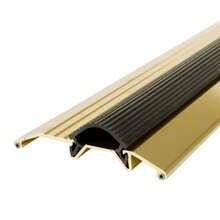 M-D Building Products 09043 3-3/4" x 3/4 pulgadas. x 36 pulgadas. Brite Gold - Umbral de perfil bajo resistente de aluminio y vinilo - Oro brillante - Ver 3