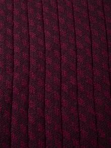 Men's Casual Retro Style Jacquard Knit Pullover Sweater, Lightweight, Crew Neck, Long Sleeve, Suitable For Autumn And Winter - Burgundy - View 5