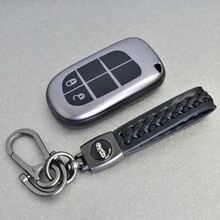 TPU Car Remote Key Case Cover Shell For Renegade Grand Cherokee For Dodge Ram 1500 Journey Charger Challenger Fiat Durango - Grey - View 3