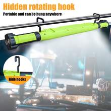 High Lumens LED Work Light, Rechargeable Magnetic Hanging Work Light For Under Hood, With Hook, Wireless Battery Powered, Suitable For Auto Repair/Inspection, Garage, Workshop, Emergency