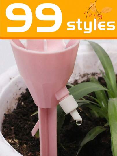 6/1pc Self-Watering Spikes With Adjustable Drip Irrigation System.Automatic Waterer, Timed Dripping Device, Household Water Penetrating Device, Drip Irrigation System Waterer, Lazy Automatic Waterer,Automatic Plant Watering Stakes Suitable For Indoor, Garden And Office Plants. Ideal Christmas And Valentine's Day Gifts.