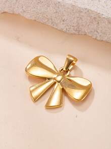 1 قطعة قلادة معلق هندسي أنيق وجميل من الفولاذ المقاوم للصدأ، مناسب لصنع المجوهرات DIY - الذهبي - مشاهدة 11