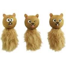 Nina Ottosson Plush Replacement Chipmunk Toys For Snuffle N' Treat Dog Ball Puzzle - 3 Pack,30796195 - màu nâu - Xem 1