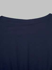 Women's Solid Off Shoulder Knit Blouse, Fall Winter Slim Cropped Sweater - Royal Blue - View 9