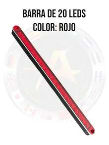 Barra De 31 Cm Con 20 Potentes Leds 12-24v - ROJO - Ver 3
