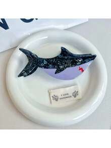 1 pièce Pince à cheveux en acétate de la série océanique, pince à cheveux en forme de baleine de conception de niche, accessoire pour cheveux de gros, pince pour queue de cheval, nouvelle pince à cheveux en acétate de la série océanique avec strass en forme d'étoile de mer pour les frontières, pince à cheveux haut de gamme pour chignon, pince à cheveux en acétate fluide en forme d'étoile de mer fraîche, pince à cheveux élégante haut de gamme multicolore, accessoire de mode pour les cheveux, pince à cheveux pour femmes - Multicolore - Voir 27