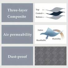 4pcs Under-Bed Storage Organizers With Transparent Window & Reinforced Handles - High Quality Non-Woven Fabric Foldable Large Capacity Blanket Storage Bags, Multi-Purpose Space-Saving Underbed Organizers For Clothes, Bedding, Linens, Under-Bed Storag - 灰色 - 查看 6