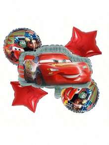 Aluminum Foil Balloon Set, Racing Banner, Swing, Racing Theme Birthday Party Decorations, Home And Party Decorations - Multicolor - View 10