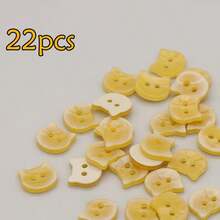 10/20/30/50 件可爱树脂纽扣 - 可拆卸猫和鱼骨衬衫装饰 - 彩色 - 查看 21