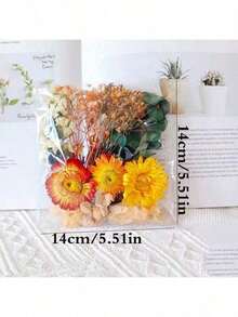 Colorful Natural Dried Flowers, Suitable For Epoxy Resin Crafts, DIY Bouquets, Wreaths, Candle Making, Home & Wedding Decor