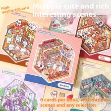 3D Stereoscopic Scene Sticker Set, Cute Pet DIY Decorative Stickers, Cartoon House Building Landscape Stickers, Children's Scrapbook Craft Supplies, Suitable For Boys And Girls - Multicolor - View 5