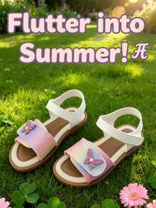 Esencial para todas las estaciones | Sandalias imprescindibles para niños y niñas | Diseño de para un fácil uso, comodidad como una nube | El mejor compañero para la escuela, la playa, eventos, alfombra roja, salidas diarias! - Multicolor - Ver 4