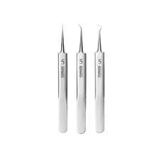 1pc Ultra Fine #5 Blackhead Remover Tweezers, Stainless Steel Pointed Tweezers For Removing Acne, Blemishes, Blackheads, Comedones, Professional Facial Cleaning Tool - Multicolor - View 3