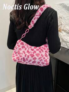 Women's Faux Fur Tote Purse Furry Leopard Large Capacity Shoulder Bag Satchel Handbag Travel Essentials School Supplies Travel Accessories Christmas Gifts Christmas Decorations Christmas Travel Essential Crossbody Bags For Women Purses And Bags Women Gifts For Women Purse Accsesories - Nhiều màu - Xem 5