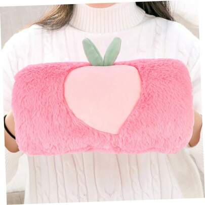 GANAZONO Calentador de Manos para Mujer con Funda de Piel Sintética Almohada Peluche Duradera Durazno Acogedor para Invierno y Fiestas